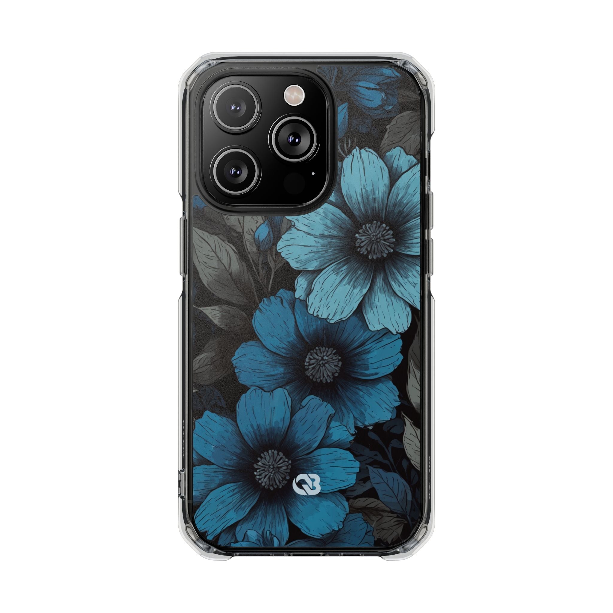 Obsidian Blue Petals · Impact Telefoncover til iPhone · Magsafe