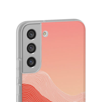 Red Lite Phone Case for Samsung - Crimson Ridge Contour