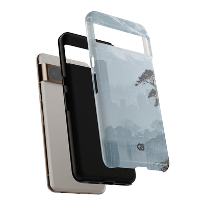 Grey Tough Phone Case for Google Pixel - Steel Slate Zen