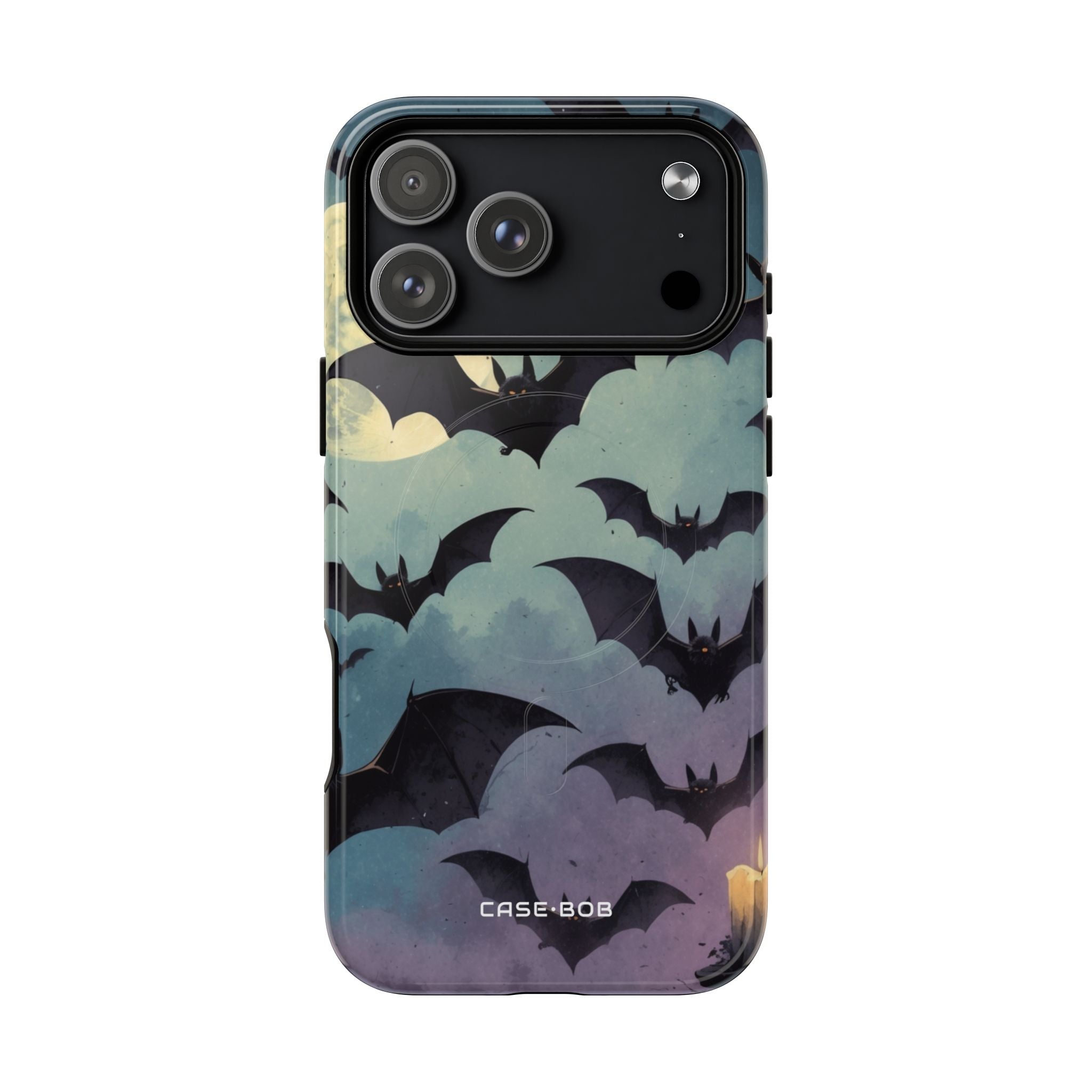 Glowing Bat Swarm iPhone 17 Pro Max Case - Tough+ - CASE•BOB