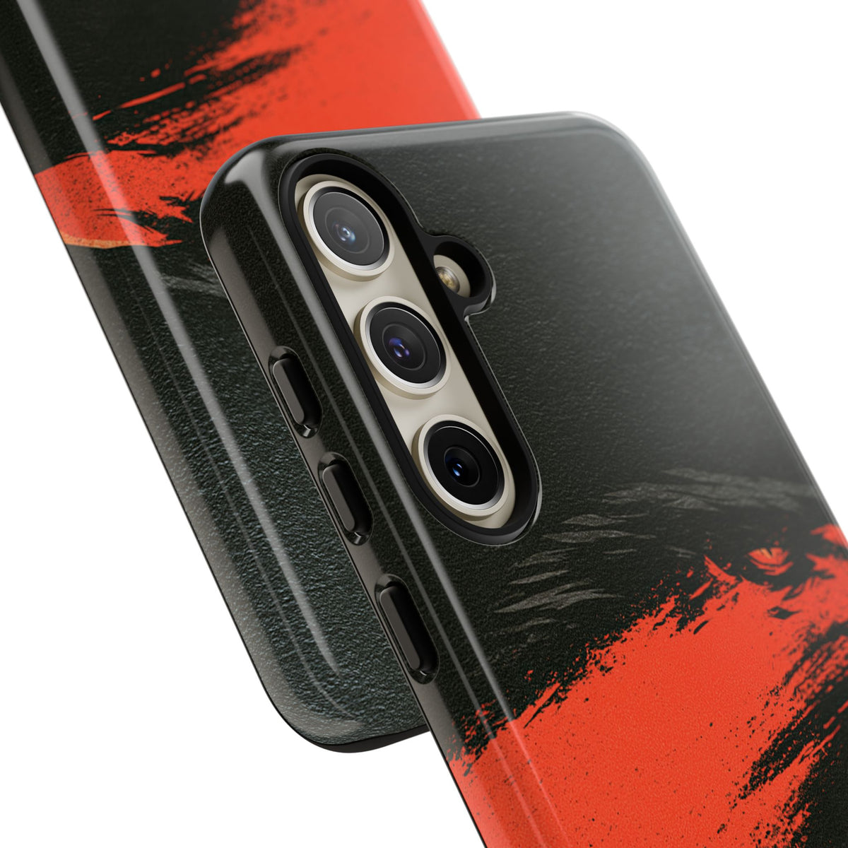 Crimson Raptor Noir · Tough Phone Case for Samsung · Black