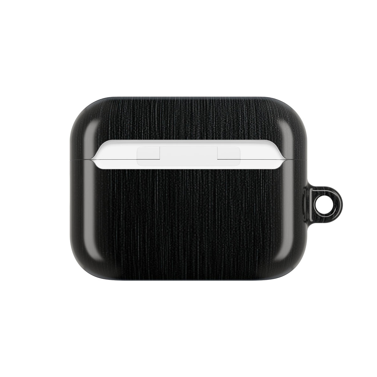 Obsidian Brushed Steel · Hard Case for AirPods & AirPods Pro · Black