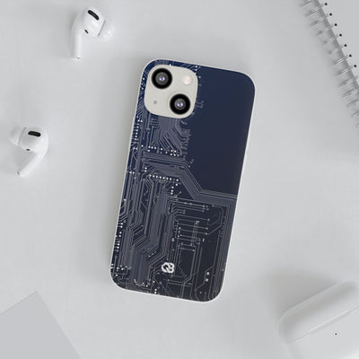 Silicon Grid · Lite Phone Case for iPhone ·  Blue