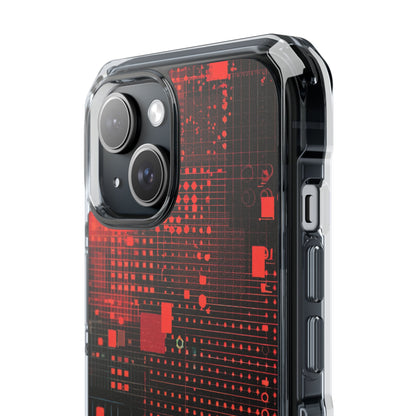 Crimson Circuit iPhone 15 Case - Impact
