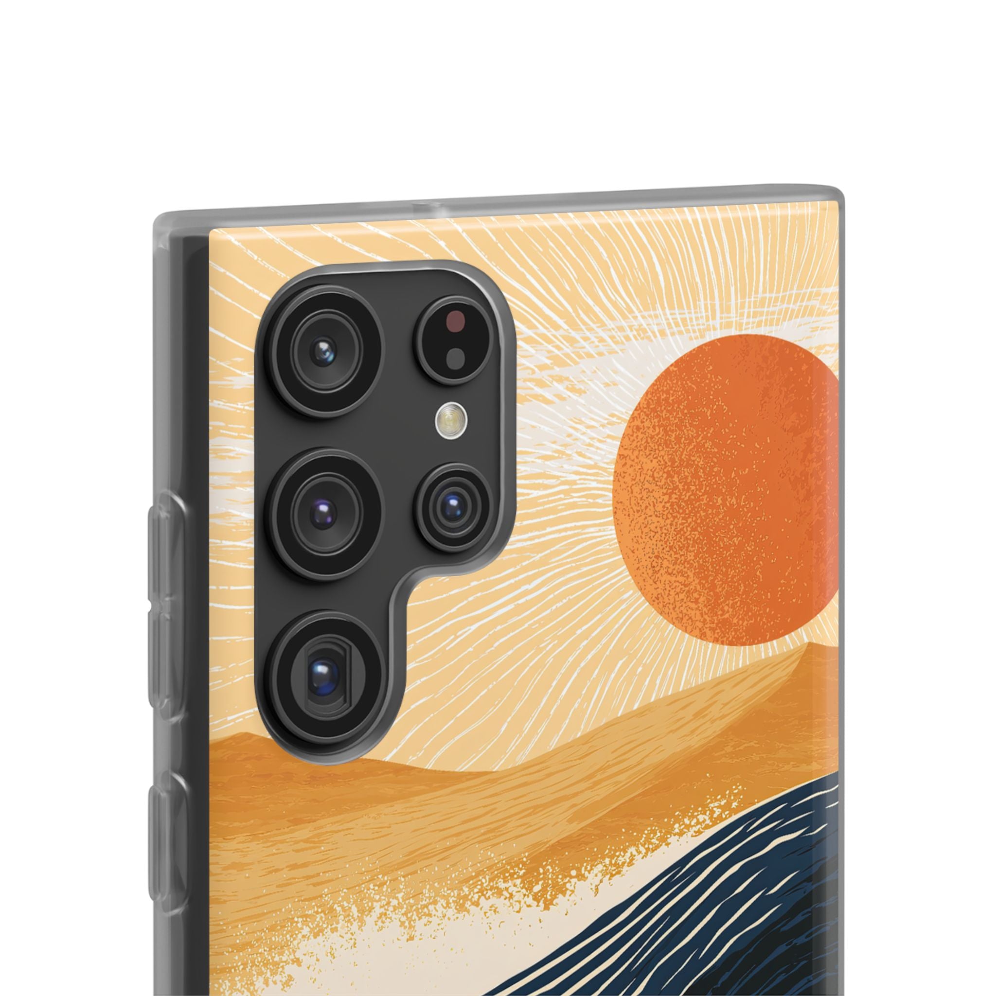 Blue Lite Phone Case for Samsung - Kyoto Cresting Tide