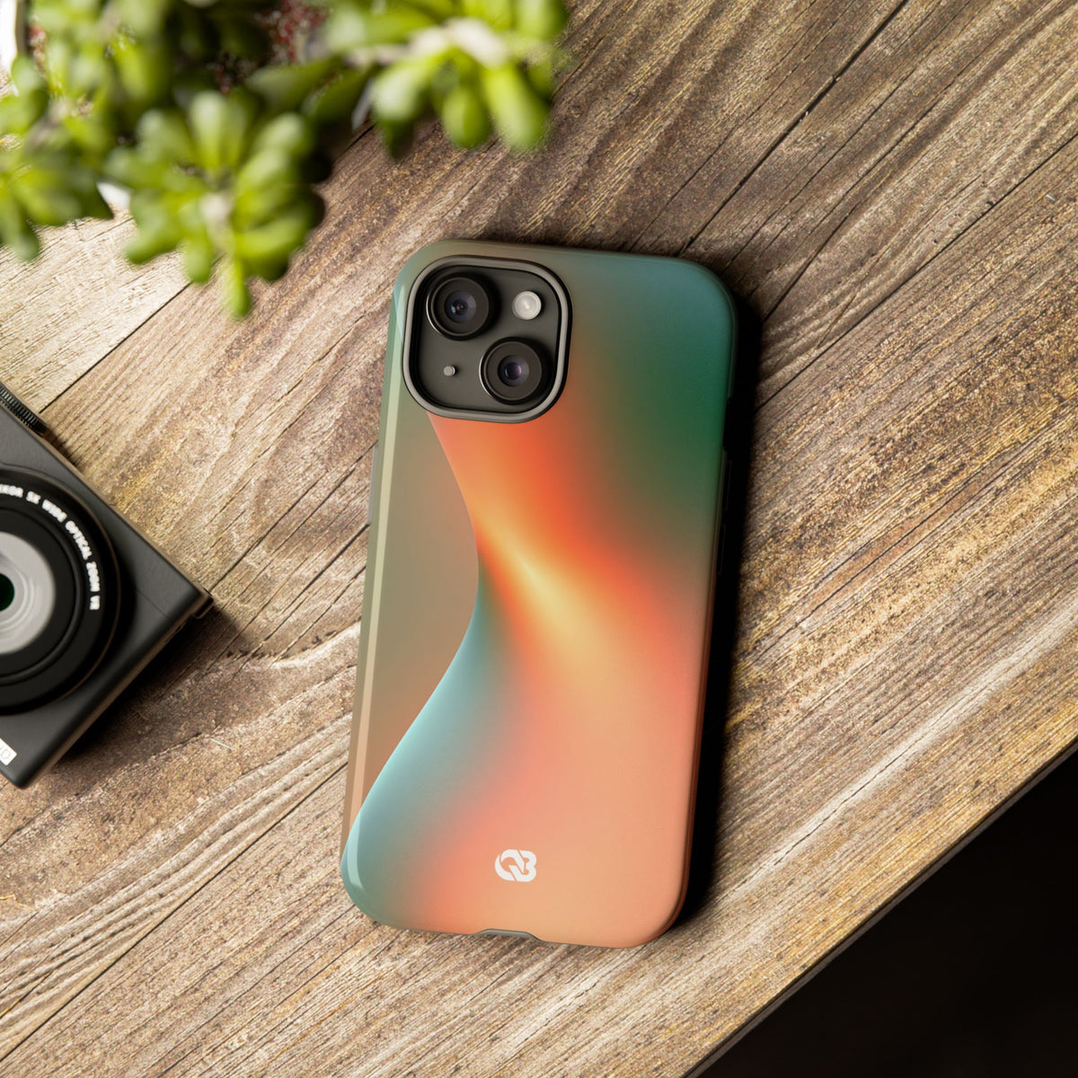Radiant Contour · Tough Phone Case for iPhone · Orange