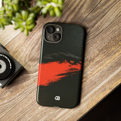 Crimson Raptor Noir · Tough Phone Case for iPhone · Black