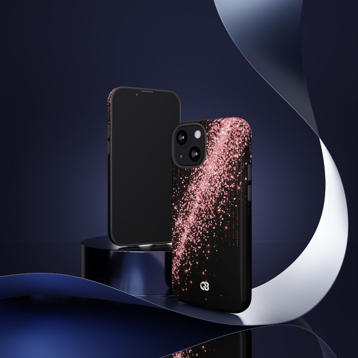 Rose Digital Cascade · Tough Phone Case for iPhone · Pink