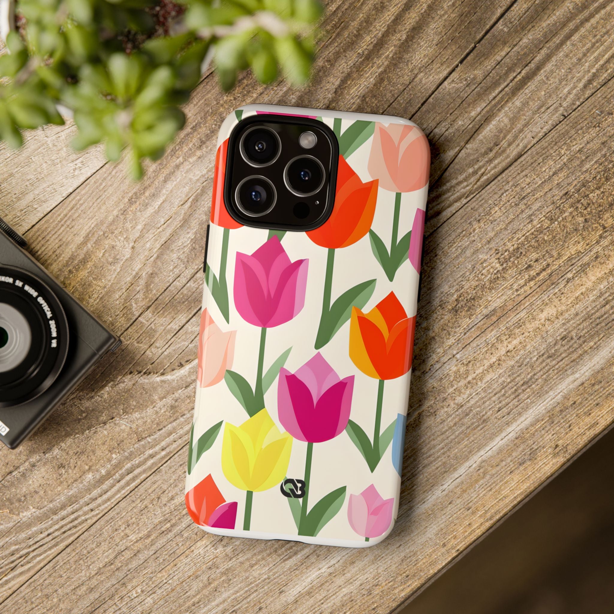 Vibrant Petal Grid · Tough Fundas para teléfono para iPhone