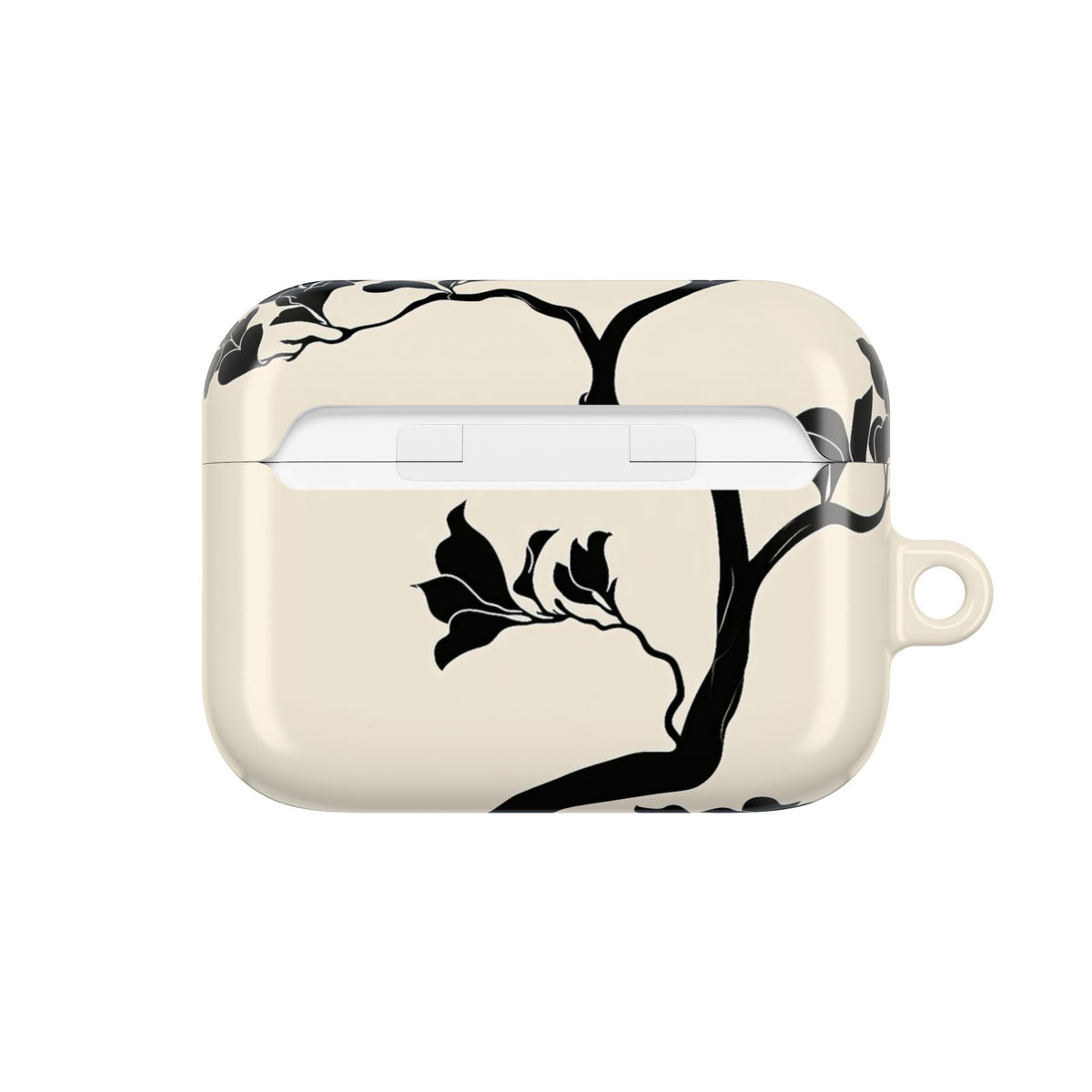 Ebony Magnolia · Hard Case for AirPods & AirPods Pro · Beige
