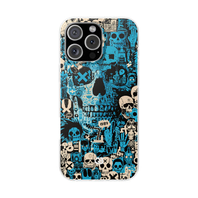 Electric Skull Graffiti · Lite Phone Case for iPhone ·  Blue