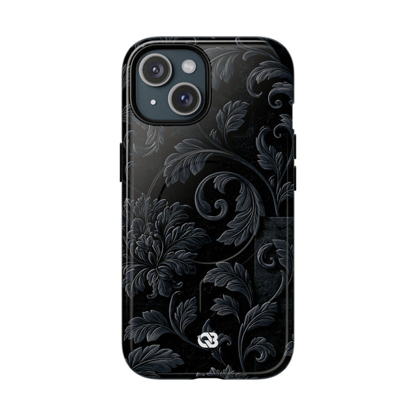 Obsidian Damask · Tough 2.0 Magnetic Phone Case for iPhone · Black