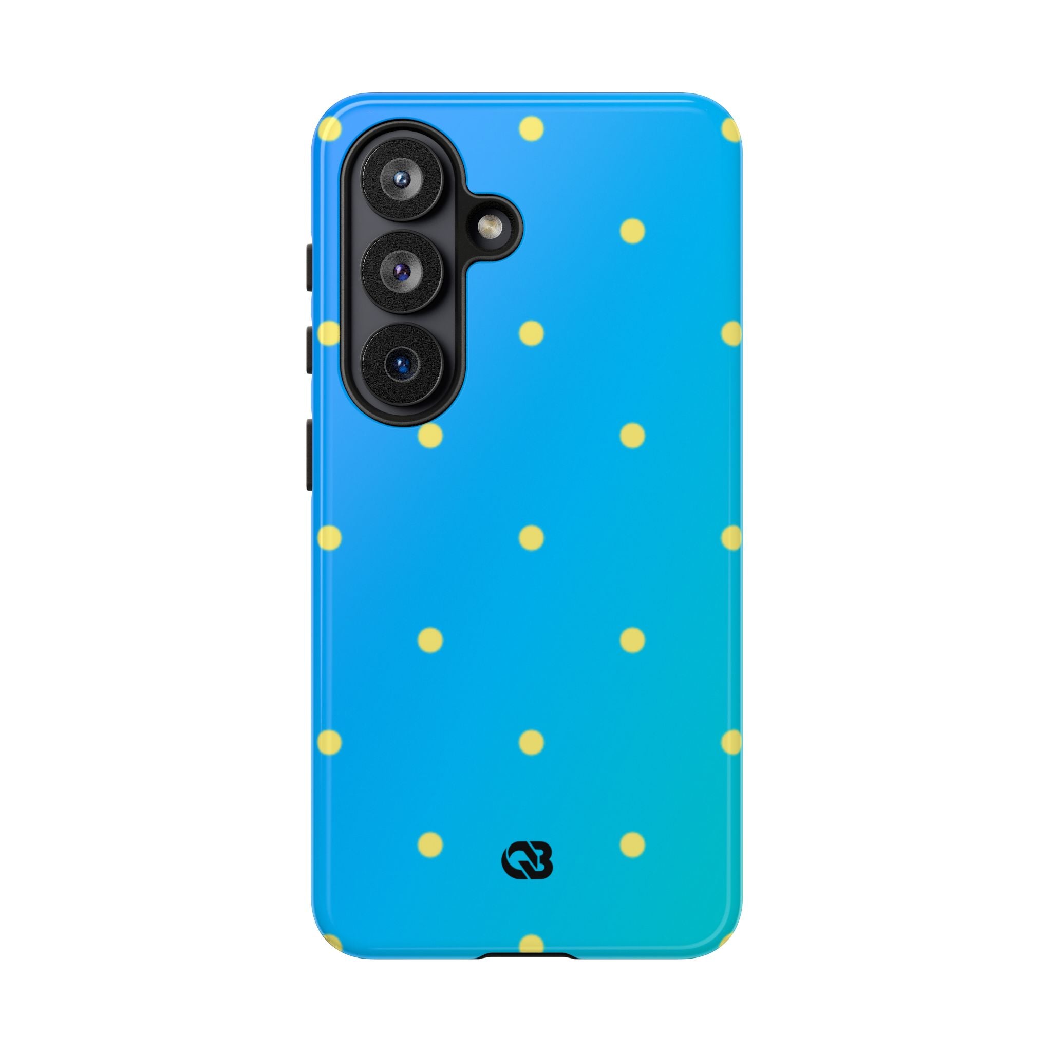Cyan Sun Dots · Tough Custodia per Samsung