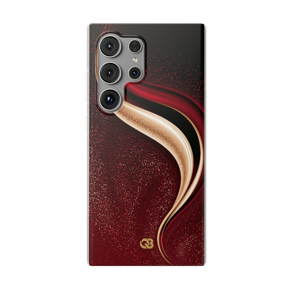 Gilded Crimson Flow · Lite Phone Case for Samsung · Red