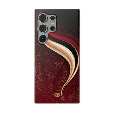 Gilded Crimson Flow · Lite Phone Case for Samsung · Red