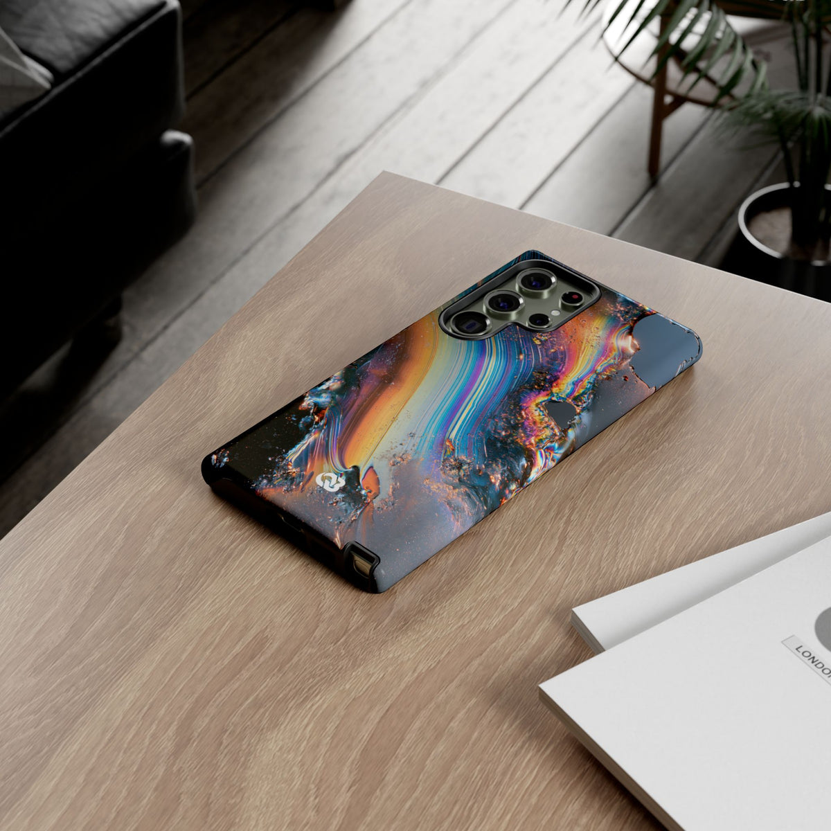 Prismatic Aura Flow · Tough Phone Case for Samsung · Blue