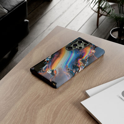 Prismatic Aura Flow · Tough Phone Case for Samsung · Blue