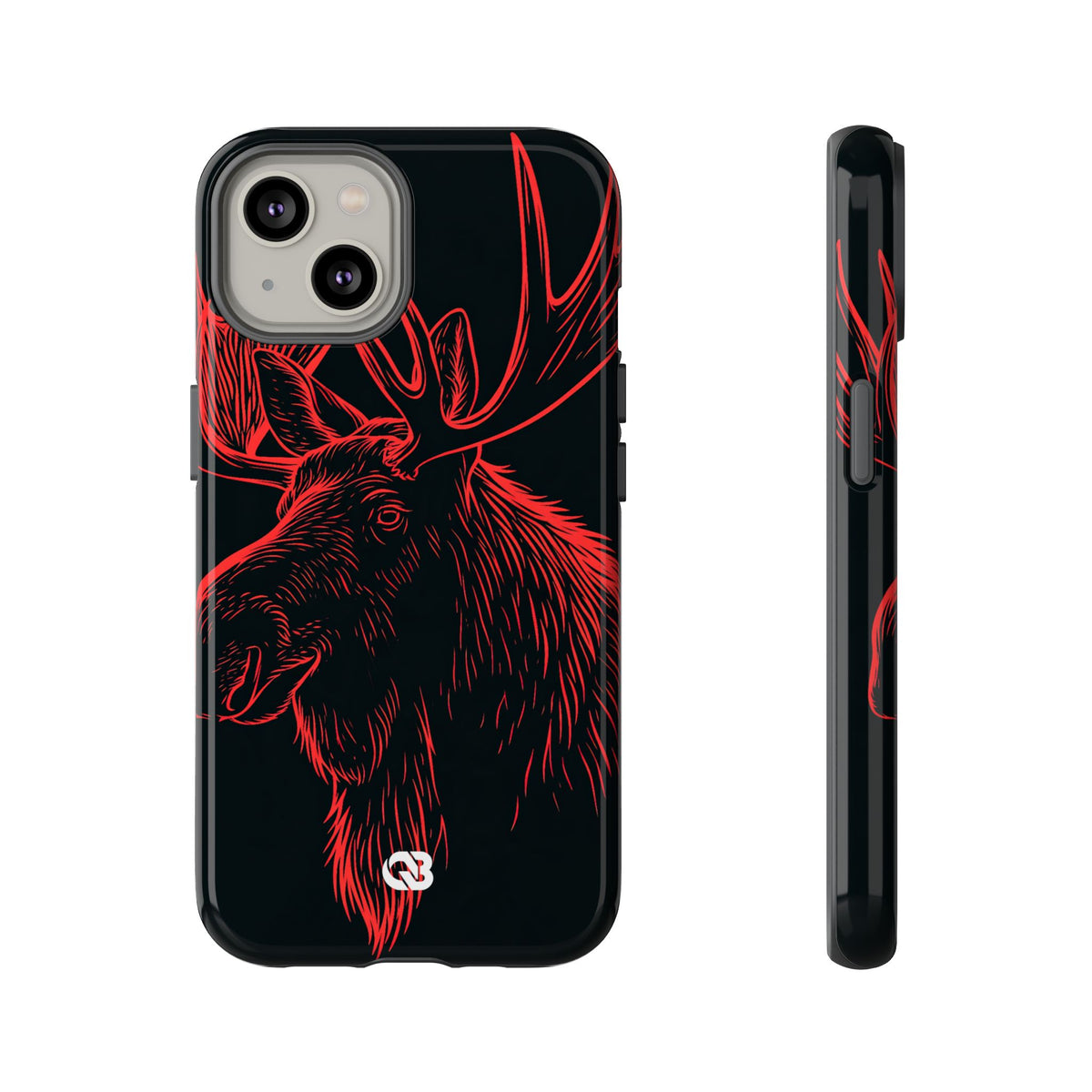 Nordic Elk · Tough Phone Case for iPhone · Black