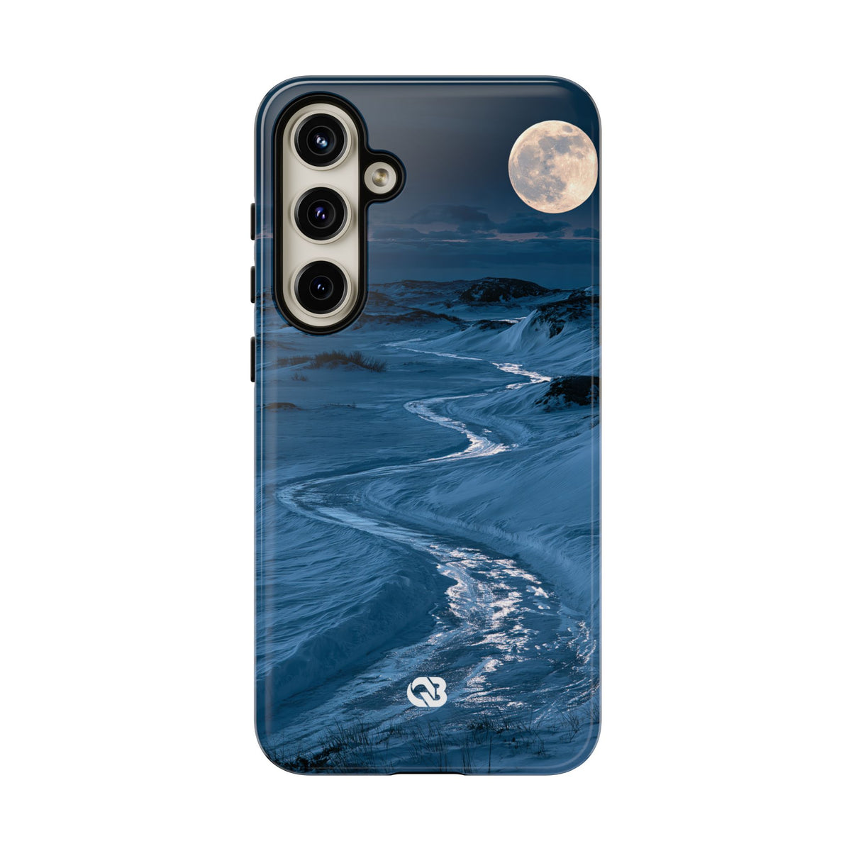 Arctic Moon Drift · Tough Phone Case for Samsung · Blue