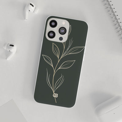 Minimal Botanical Stem · Lite Phone Case for iPhone ·  Green