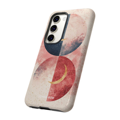 Golden Crescent Circles Samsung S23 Case - Tough