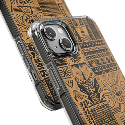 Tribal Faces iPhone 14 Plus Case - Impact