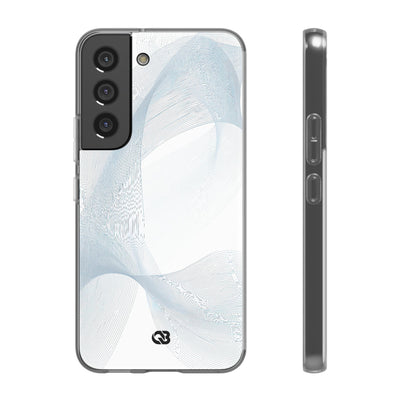 Glacial Contour Waves · Lite Phone Case for Samsung · White