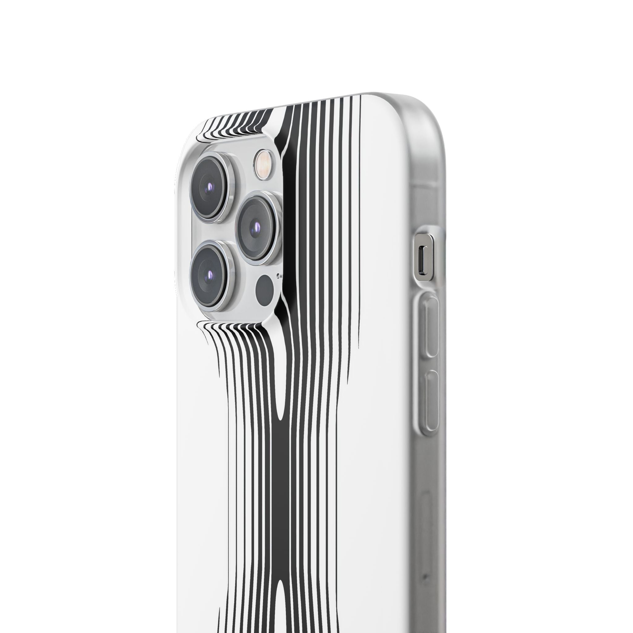 White Lite Phone Case for iPhone - Kinetic Mono Distortion