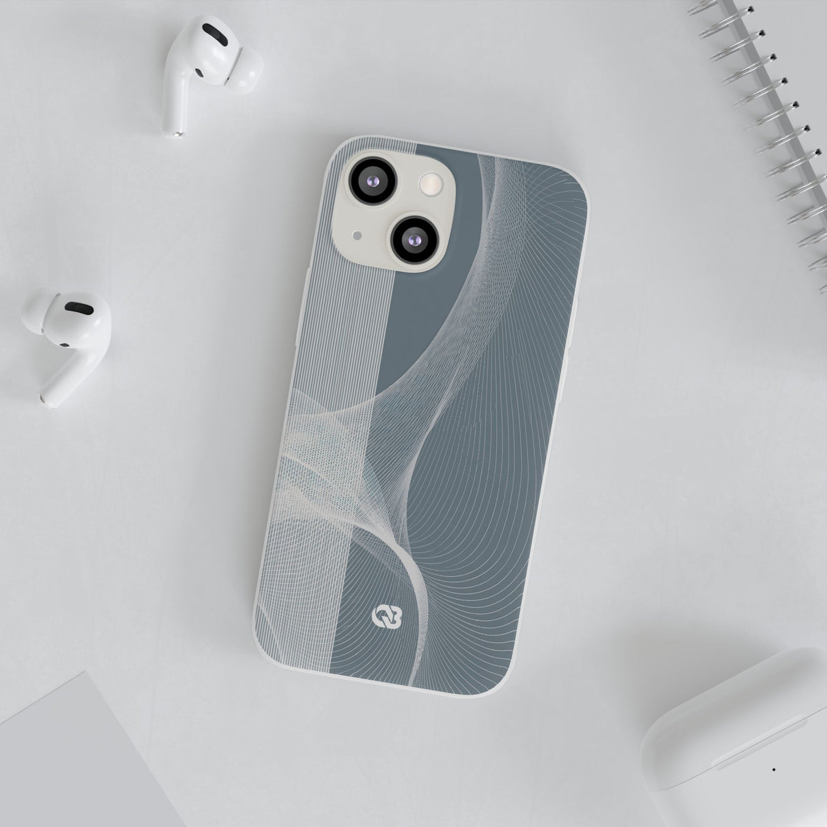 Slate Contour Drift · Lite Phone Case for iPhone ·  Grey