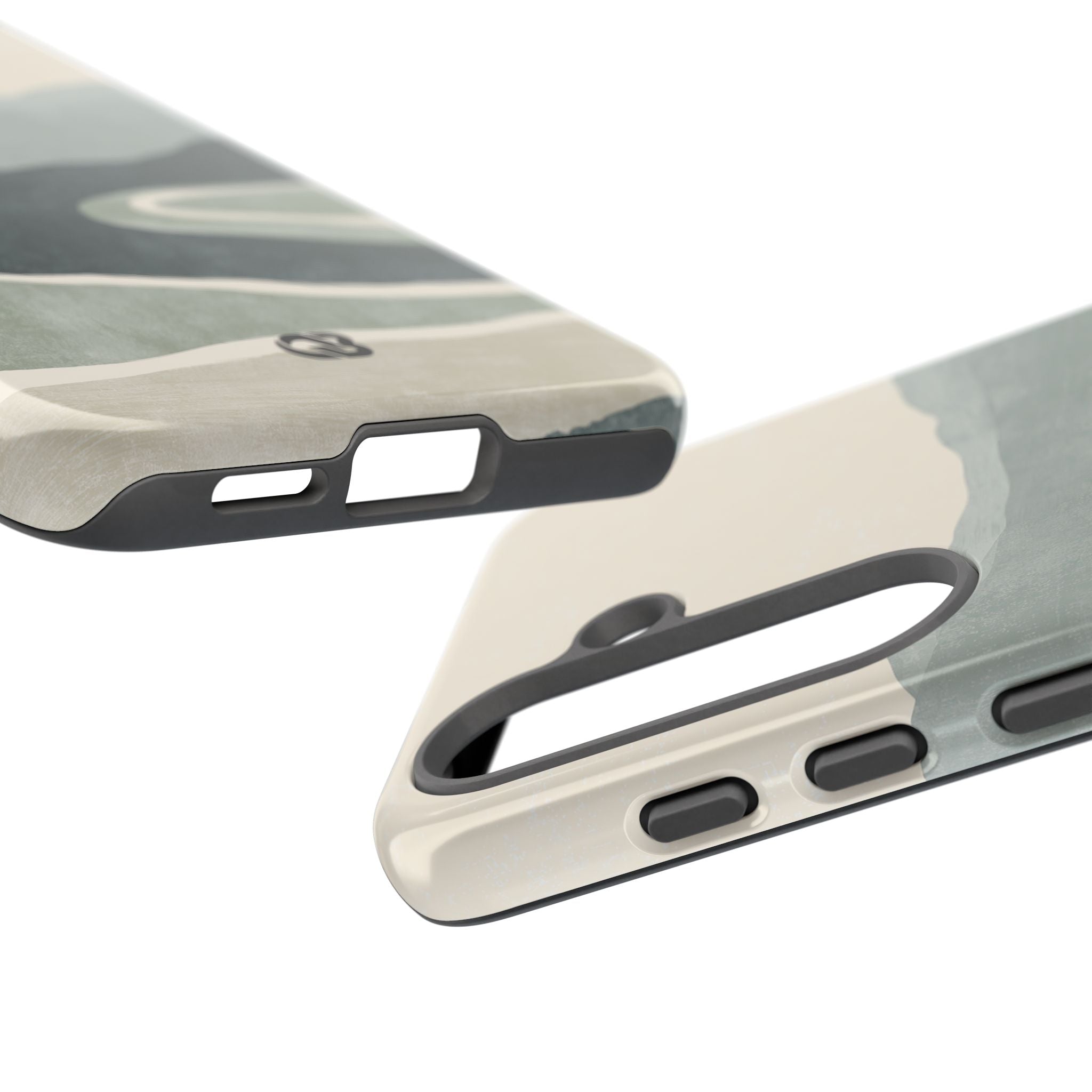 Green Tough Phone Case for Samsung - Misty Sage Valley