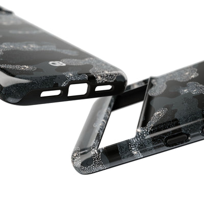Glitter Shadow Camo · Tough Phone Case for Pixel ·  Black