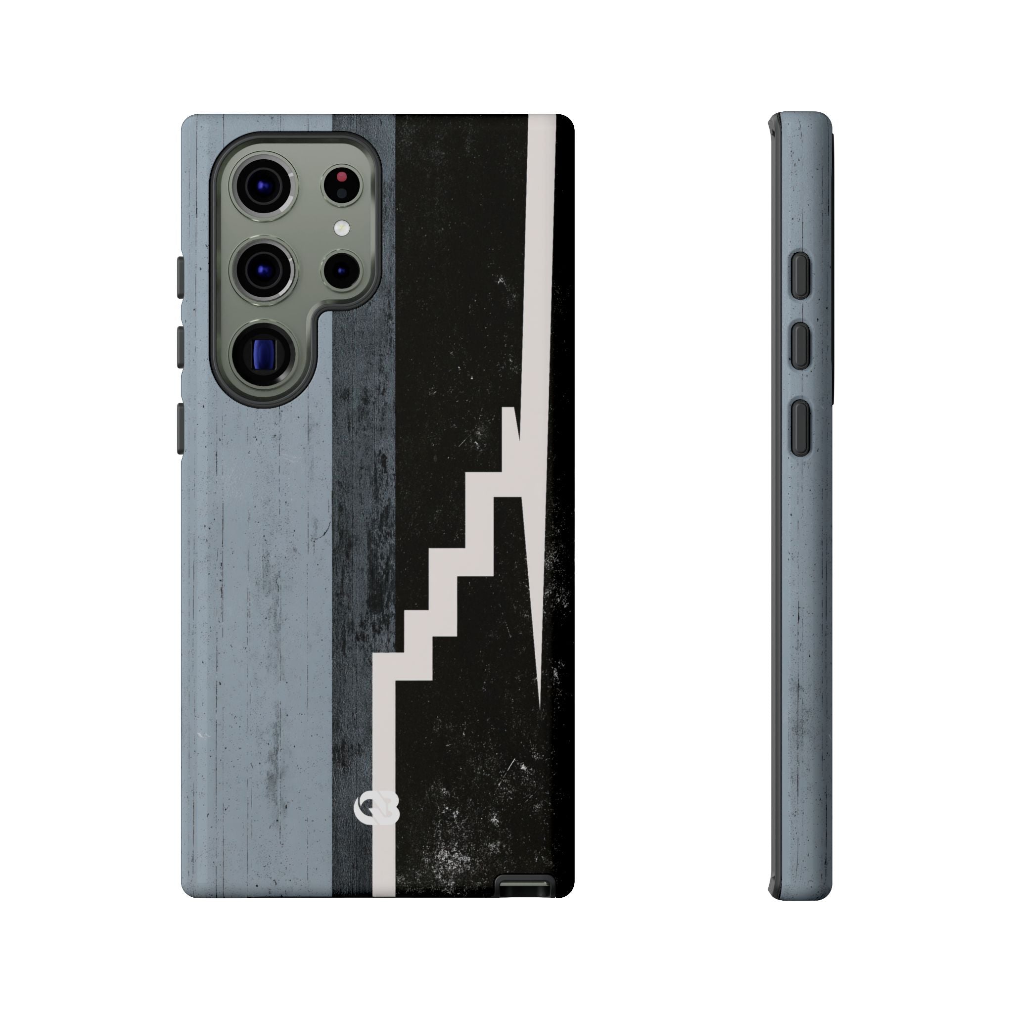 Grey Tough Phone Case for Samsung - Industrial Concrete Void