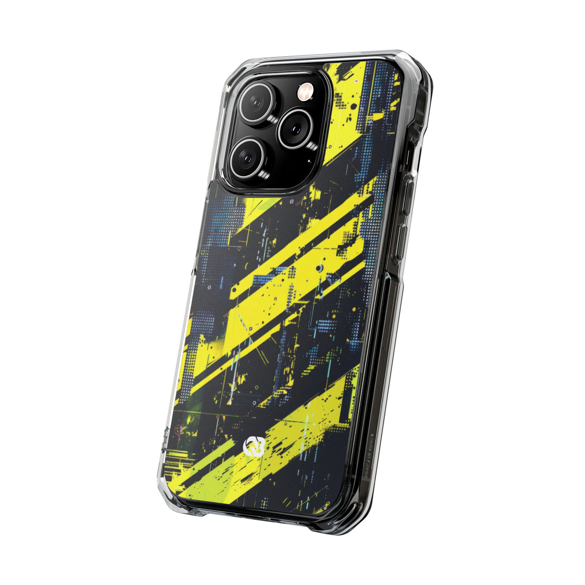 Acid Hazard · Clear Impact Magnetic Phone Case for iPhone ·  Yellow