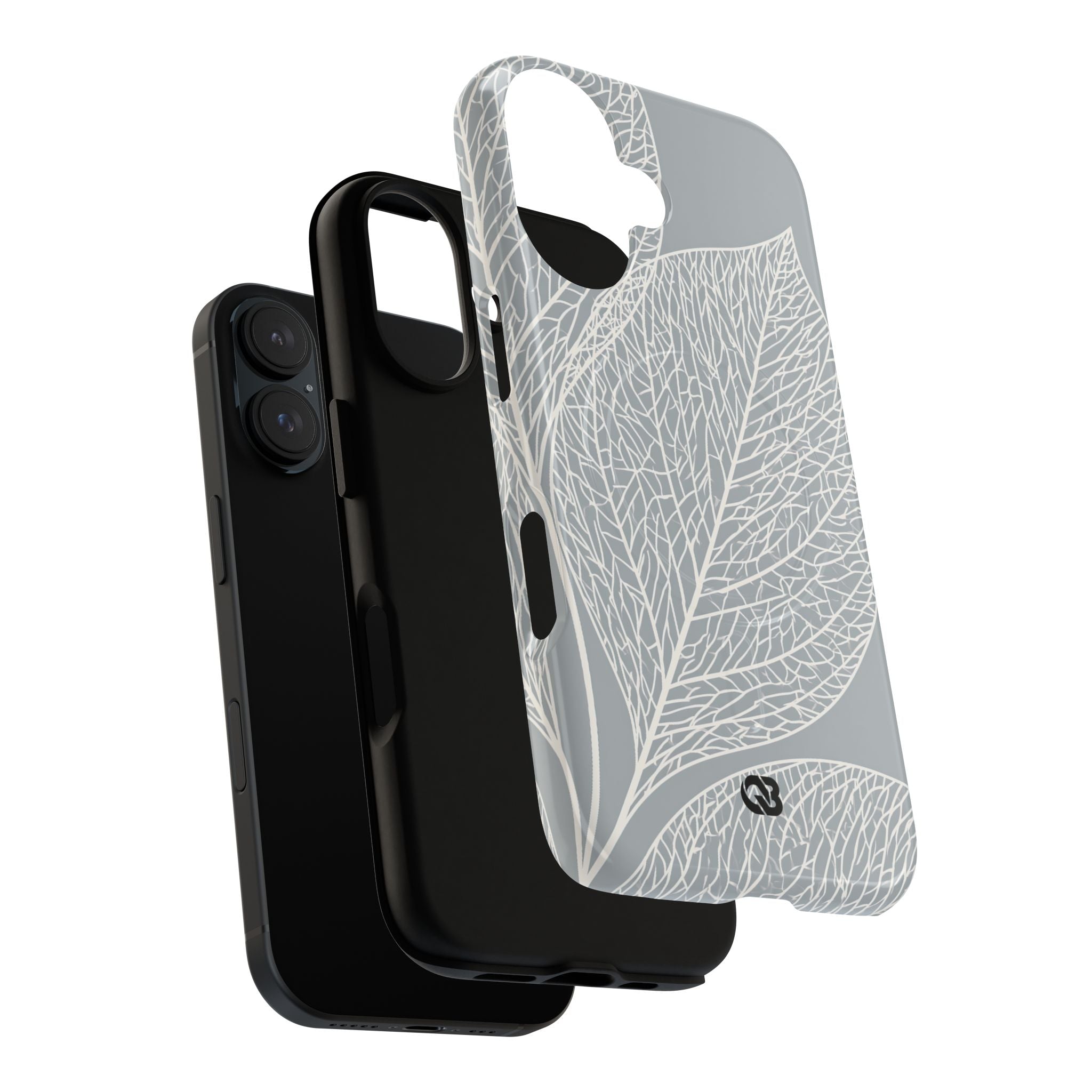 Grey Tough 2.0 Magsafe Phone Case for iPhone - Frosted Ash Veins
