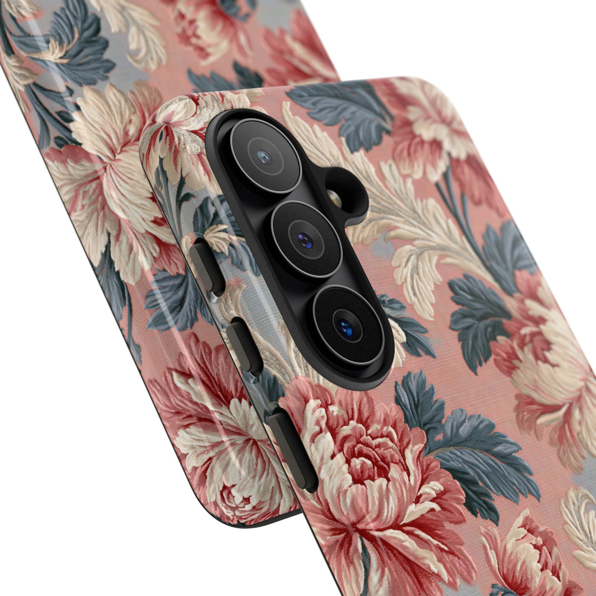 Blush Peony Jacquard · Tough Phone Case for Samsung · Pink