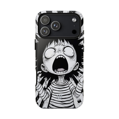 Chaotic Monochrome Scream · Tough Fundas para teléfono para iPhone