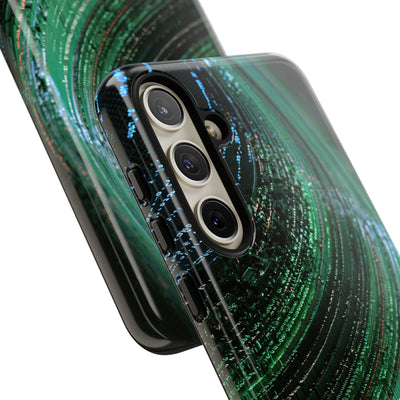 Orbital Data Stream · Tough Phone Case for Samsung · Green