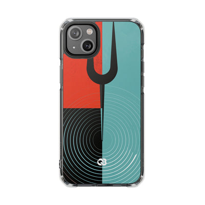 Teal Impact MagSafe Phone Case for iPhone - Sonic Static Split