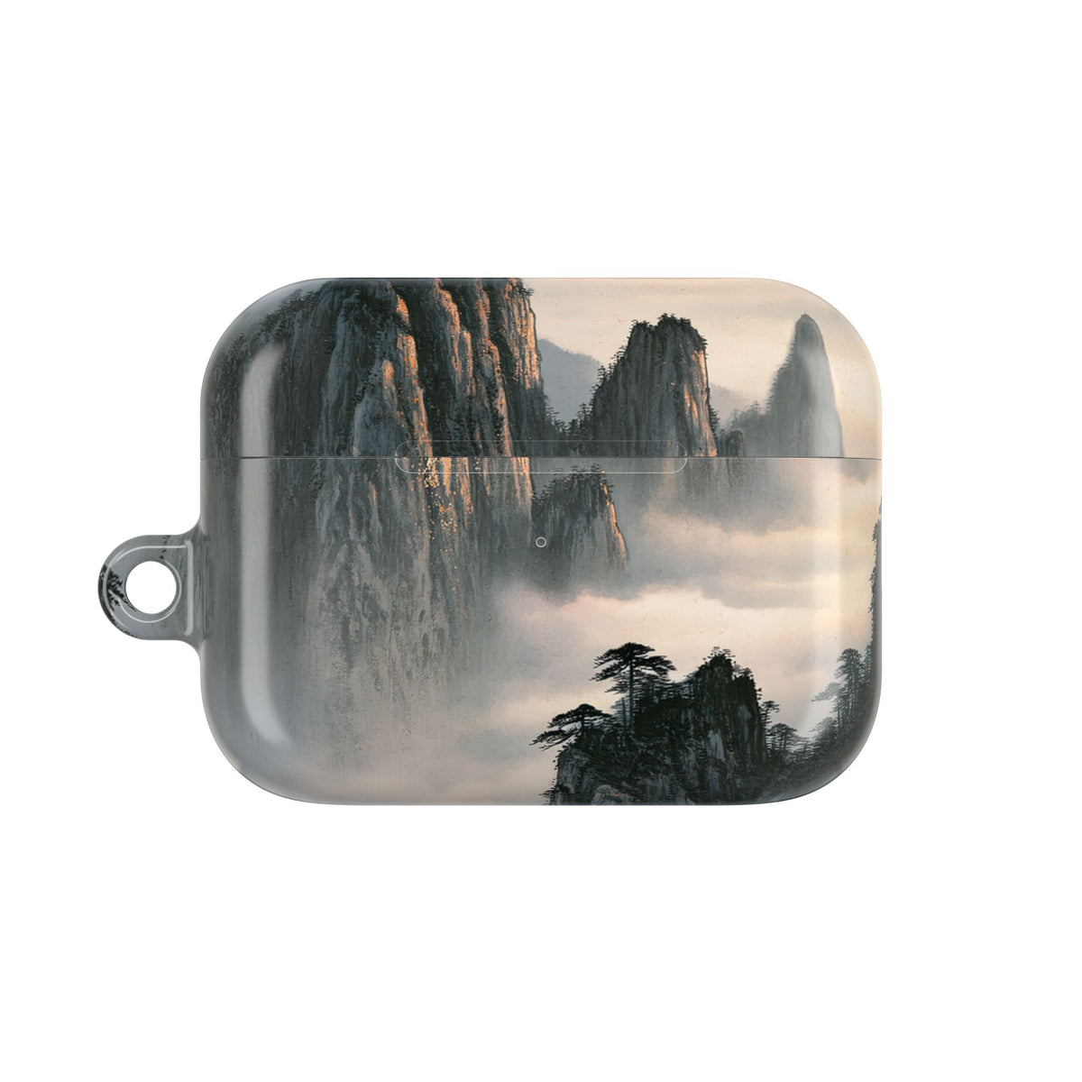 Sacred Mountain Mist · Hard Case for AirPods & AirPods Pro · Beige