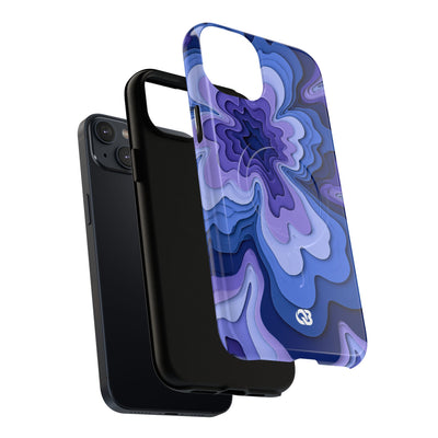 Periwinkle Strata Bloom · Tough 2.0 Magnetic Phone Case for iPhone · Purple