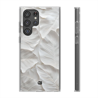 Sculpted Ivory Leaves · Soft Handyhülle für Samsung