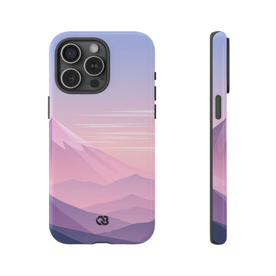 Alpine Twilight · Tough Phone Case for iPhone · Pink