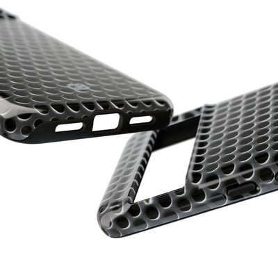 Silver Tough Phone Case for Google Pixel - Brutalist Steel Mesh
