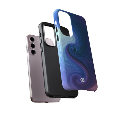 Azure Fluid Swirl · Tough Phone Case for Samsung · Blue
