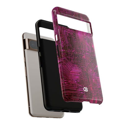 Magenta Circuit Trace · Tough Phone Case for Pixel ·  Pink