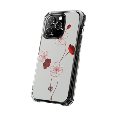 Red Impact MagSafe Phone Case for iPhone - Kyoto Ember Bloom