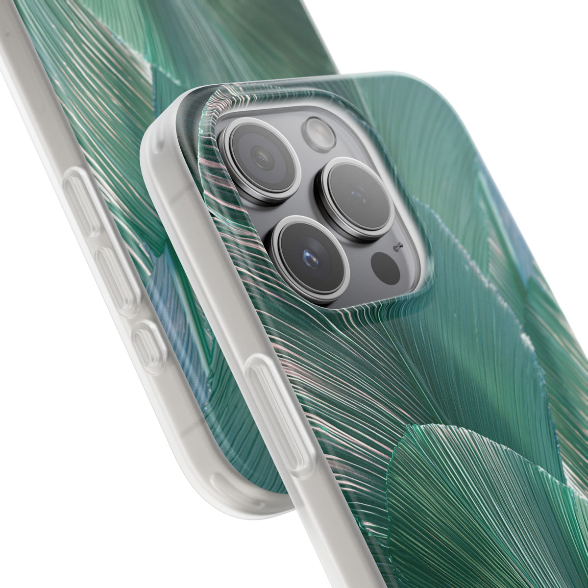 Translucent Fan Palm · Lite Phone Case for iPhone ·  Teal