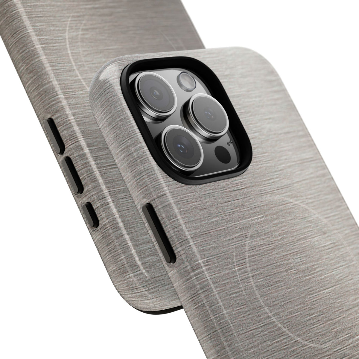 Brushed Silver Alloy · Tough 2.0 Magnetic Phone Case for iPhone · Silver