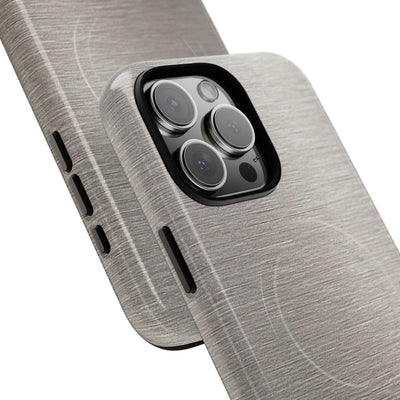 Brushed Silver Alloy · Tough 2.0 Magnetic Phone Case for iPhone · Silver
