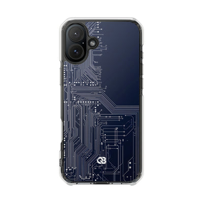 Blue Impact MagSafe Phone Case for iPhone - Cobalt Data Stream